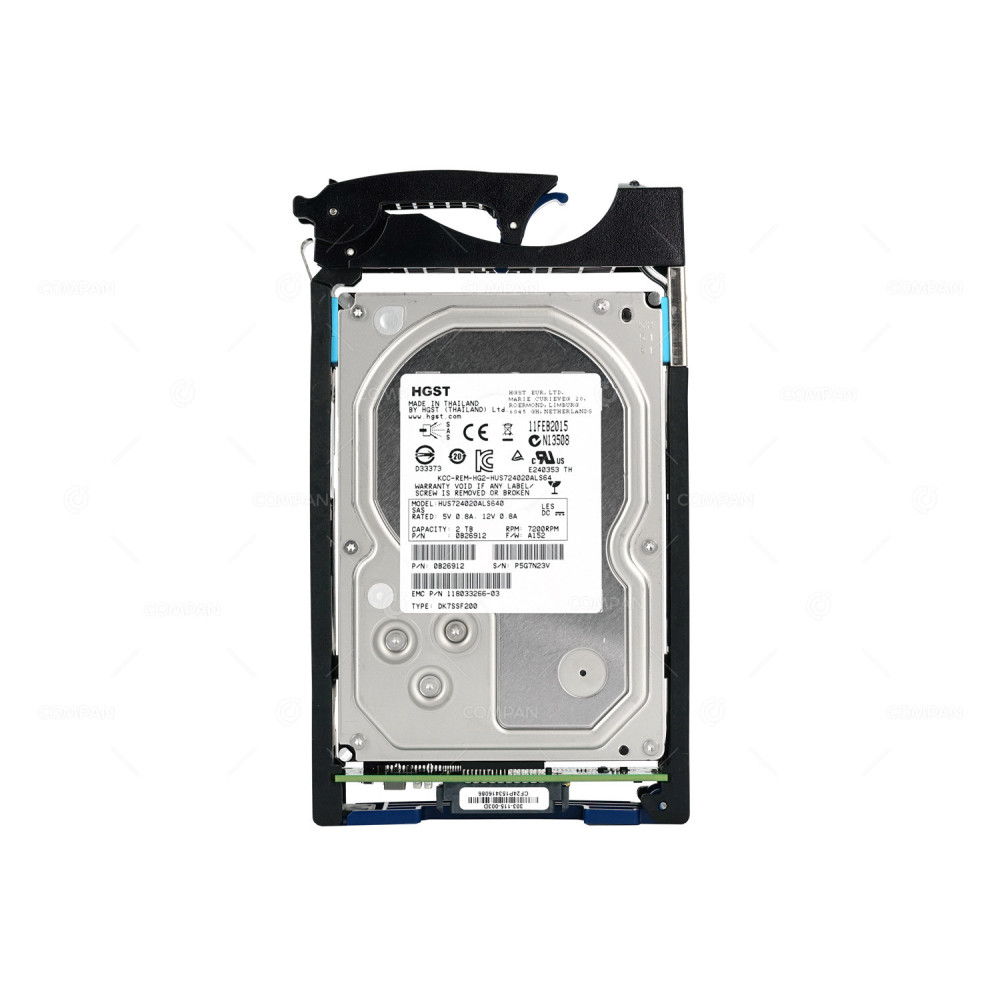 005050554 EMC HDD 2TB 7.2K SAS 6G 3.5" LFF HOT-SWAP